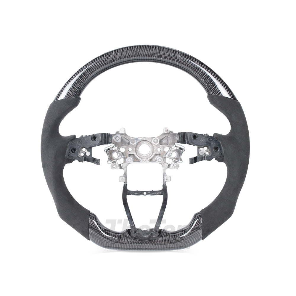 D-CARBON HONDA 10TH GEN ACCORD CARBON FIBER ALCANTARA CUSTOM STEERING WHEEL