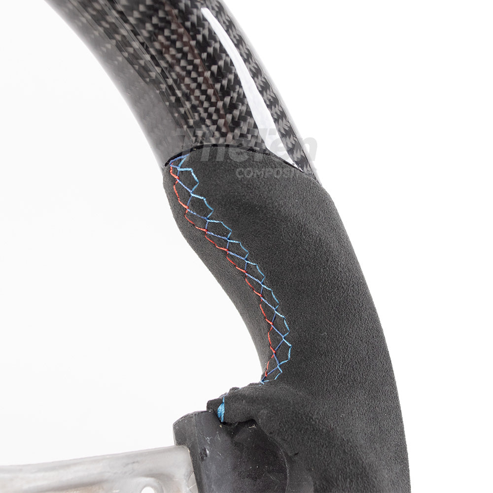 D-CARBON LED RPM CARBON FIBER ALCANTARA STEERING WHEEL FIT FOR BMW F SERIES