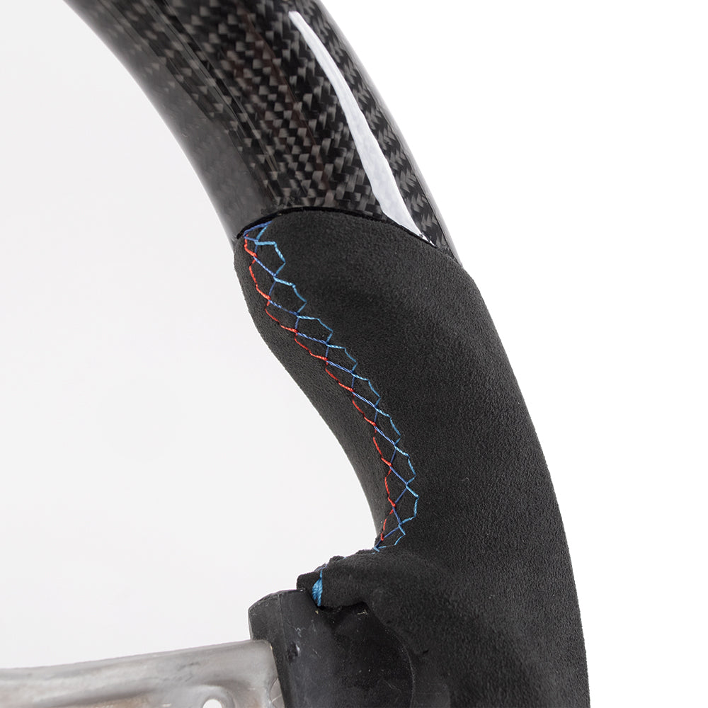 D-CARBON BMW F Series Alcantara  Steering Wheel With LED Race Display