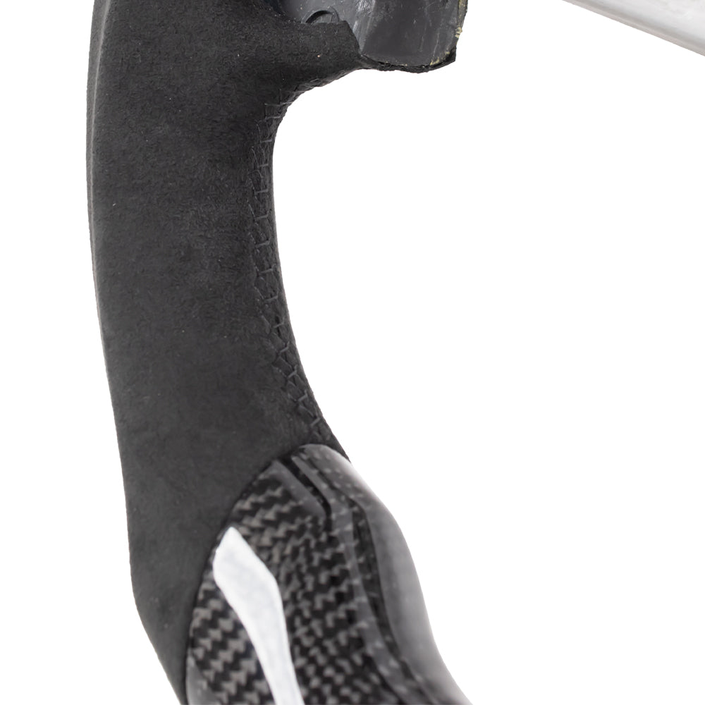 D-CARBON 2006-2018 Jeep Wrangler JK Steering Wheel In Gloss Carbon Fiber & Alcantara Grip