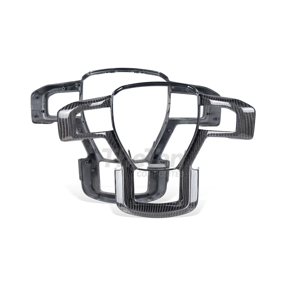 THETEN FORD 2015 F150 RAPTOR GEN 2 REPLACEMENT REAL CARBON FIBER STEERING WHEEL TRIM COVER