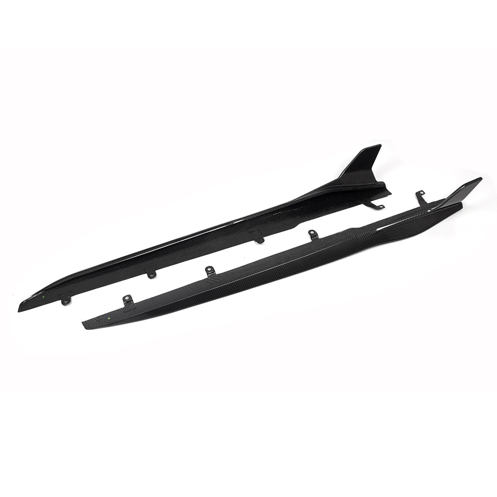 SOOQOO BMW 8 Series G16 SQ Style Carbon Fiber Side Skirt
