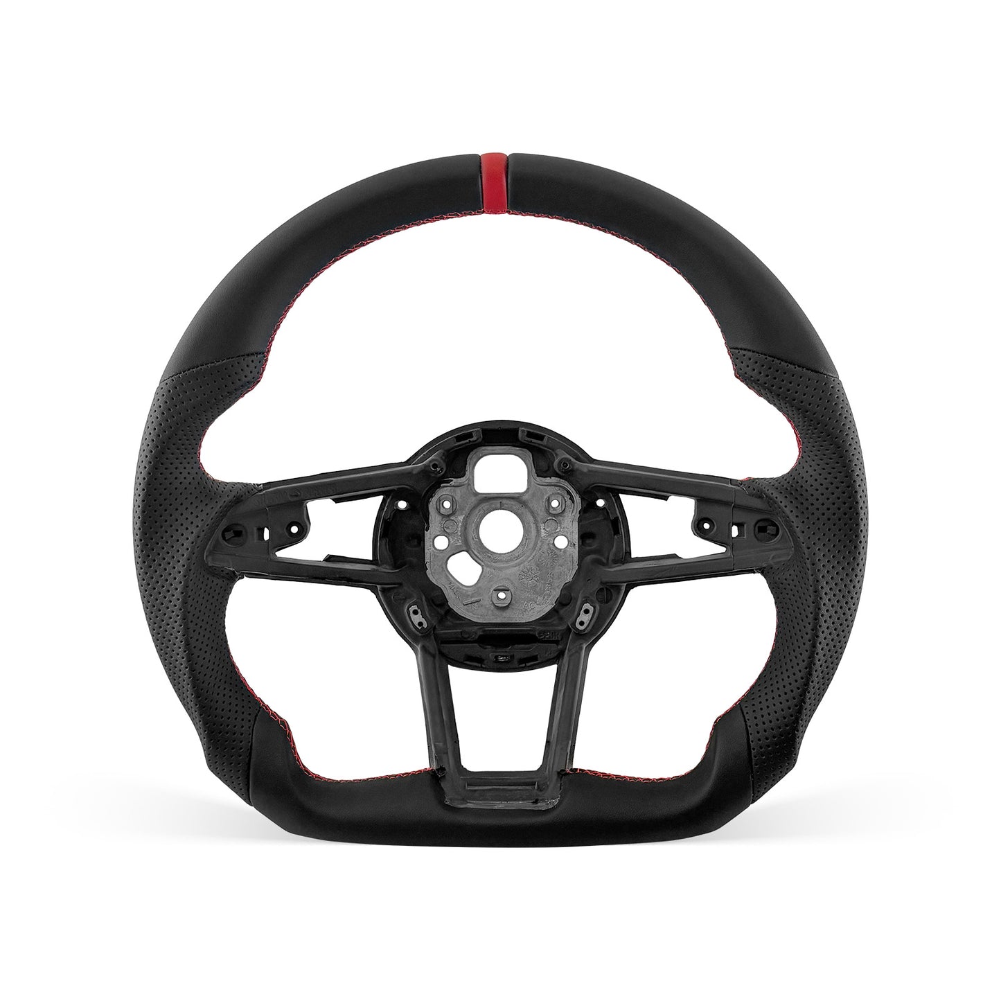 [PREVIEW] Audi R8/TT Series 2016-2026 Steering Wheel Style 02 · Full Leather · Perforated Leather · With Paddle Opening
