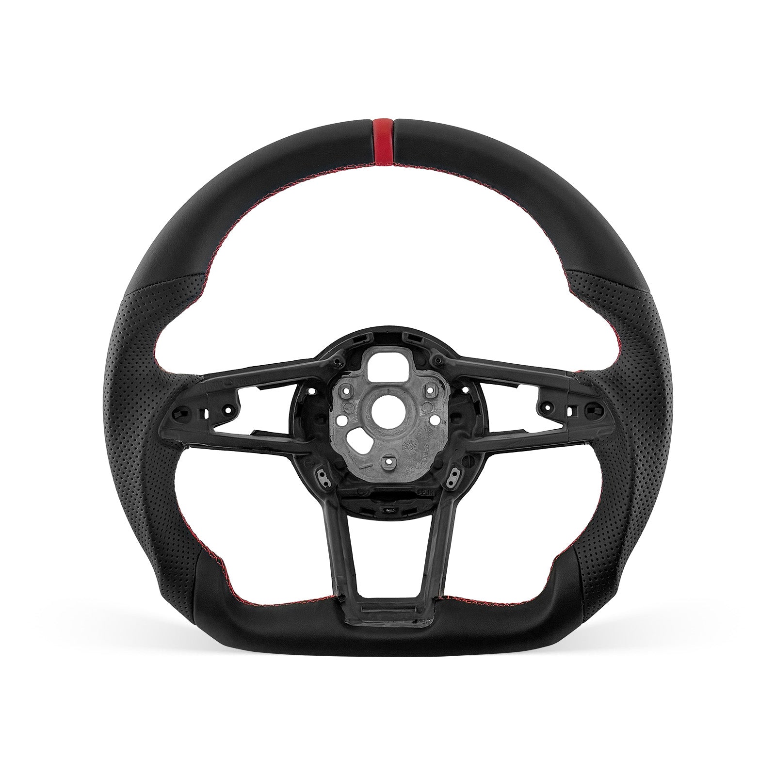 [PREVIEW] Audi R8/TT Series 2016-2026 Steering Wheel Style 02 · Full Leather · Perforated Leather · With Paddle Opening