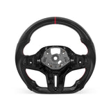 [PREVIEW] BMW 5/6/7/8/X Series G Chassis 2017-2024 Steering Wheel Style 03 · 3K Gloss Carbon Fiber · Perforated Leather · With Paddle Opening