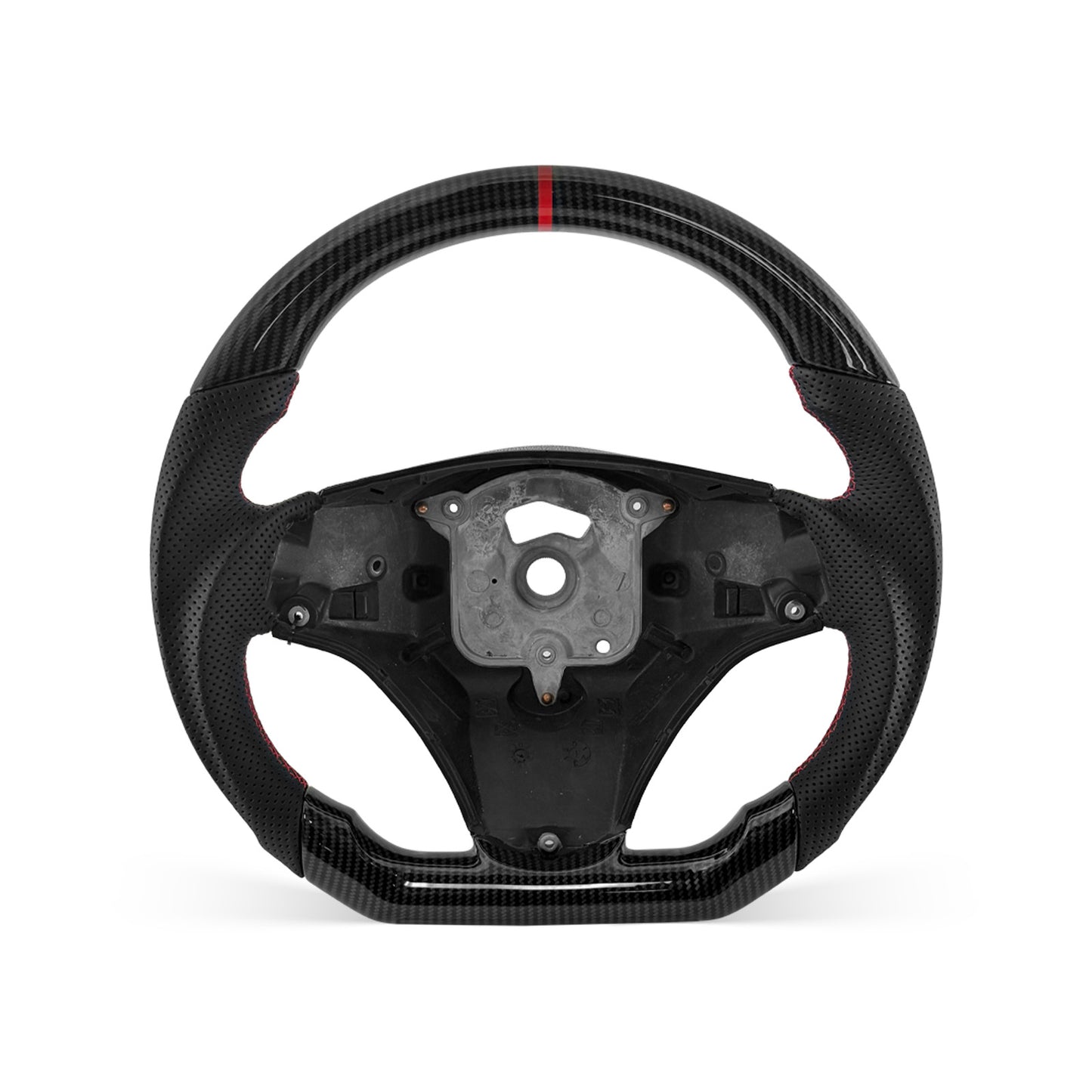 [PREVIEW] BMW 3 Series E90 2005-2012 Steering Wheel Style 02 · HYDRO-DIP · Perforated Leather · Without Paddle Opening