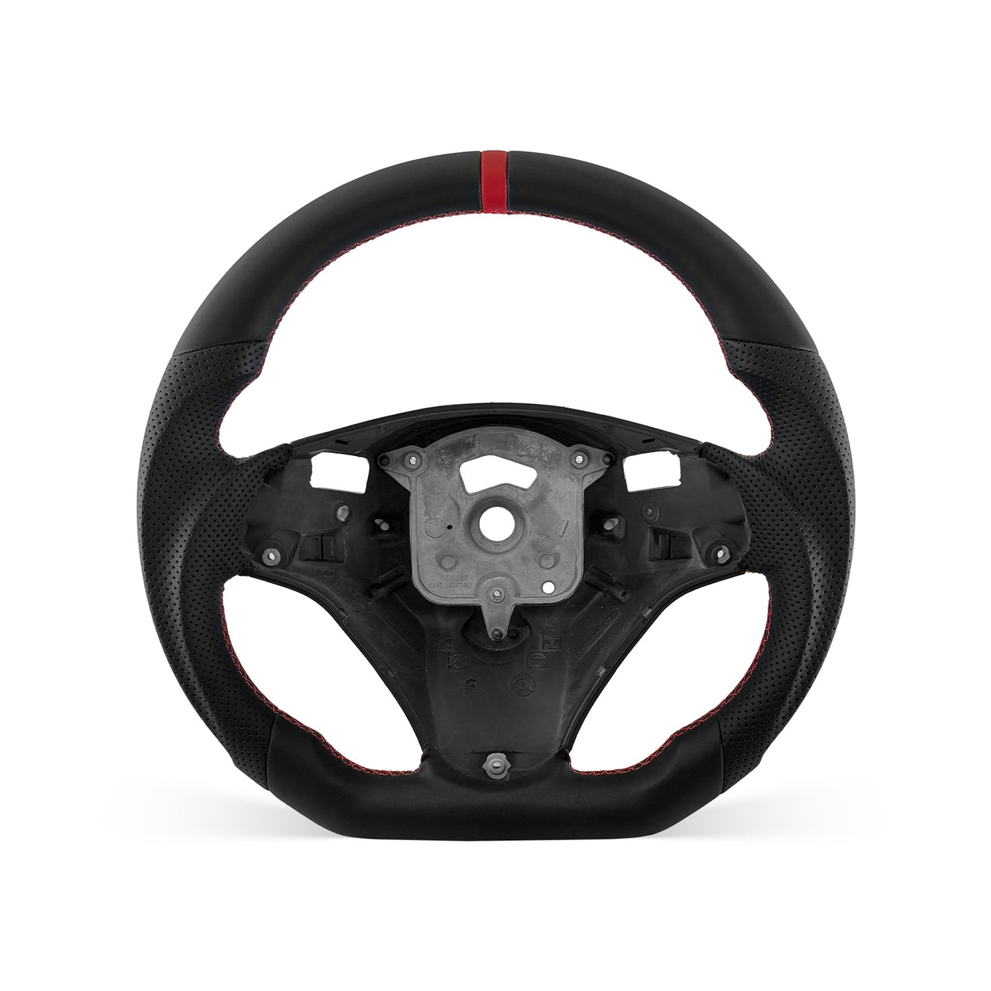 [PREVIEW] BMW 3 Series E90 2005-2012 Steering Wheel Style 07 · Full Leather · Perforated Leather · With Paddle Opening