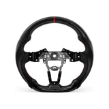 [PREVIEW] Mazda MX-5 Miata 2016-2026 Steering Wheel Style 01 · 3K Gloss Carbon Fiber · Perforated Leather · Universal Paddle Compatibility