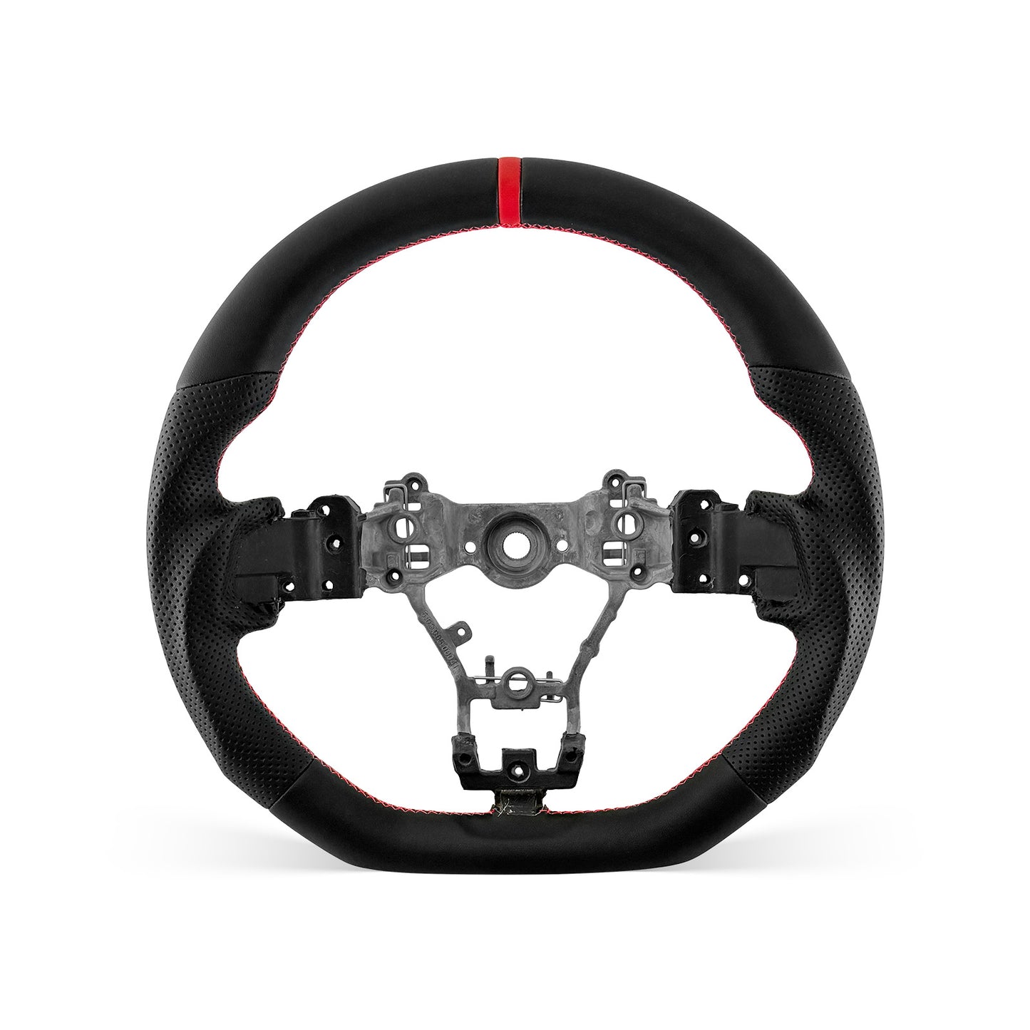 [PREVIEW] Subaru WRX STI 2015-2021 Steering Wheel Style 05 · Full Leather · Perforated Leather · Universal Paddle Compatibility