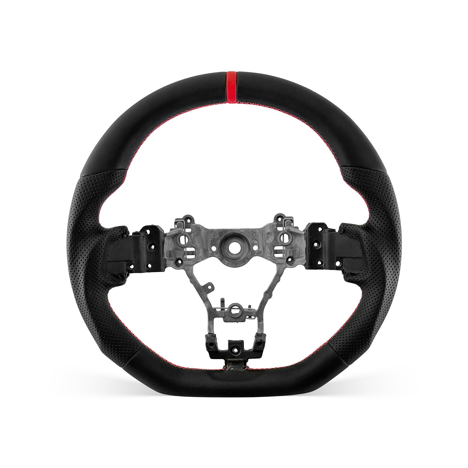 [PREVIEW] Subaru WRX STI 2015-2021 Steering Wheel Style 05 · Full Leather · Perforated Leather · Universal Paddle Compatibility