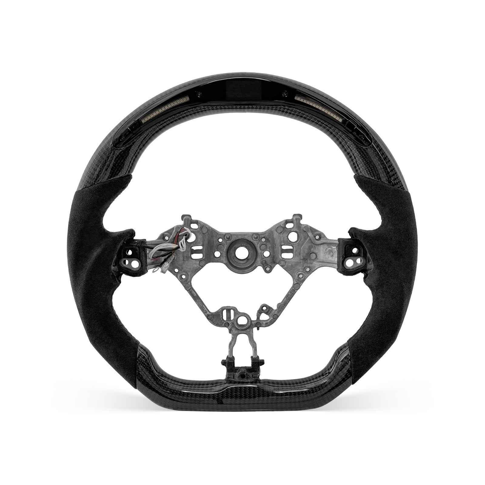 [PREVIEW] Toyota 86 / Subaru BRZ 2017-2026 Steering Wheel Style 02 · 3K Gloss Carbon Fiber · Perforated Leather · LED · Universal Paddle Compatibility