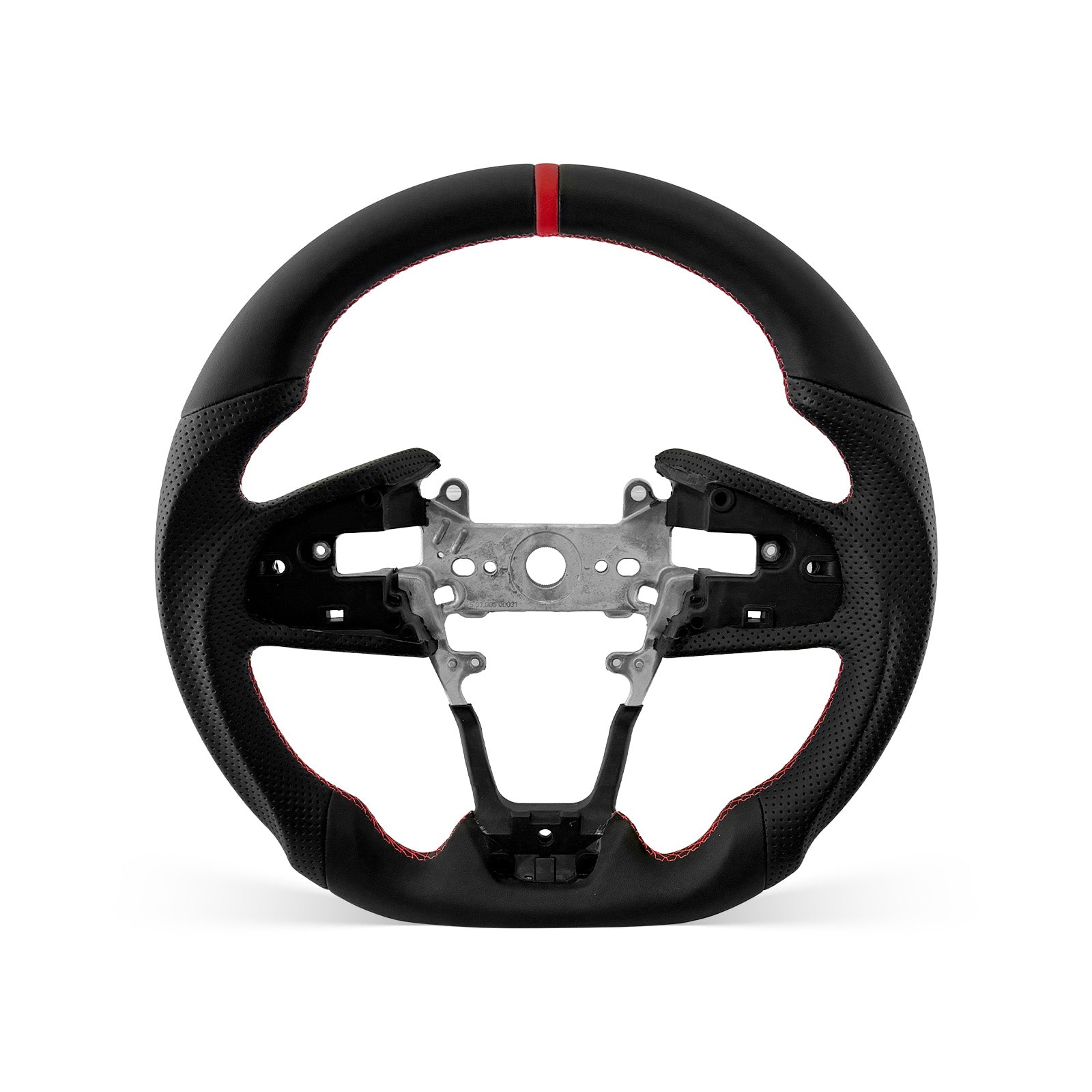 [PREVIEW] Honda 10th Civic 2016-2021 Steering Wheel Style 03 · Full Leather · Perforated Leather · Universal Paddle Compatibility