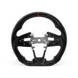 [PREVIEW] Honda 10th Civic 2016-2021 Steering Wheel Style 06 · HYDRO-DIP · Perforated Leather · Universal Paddle Compatibility