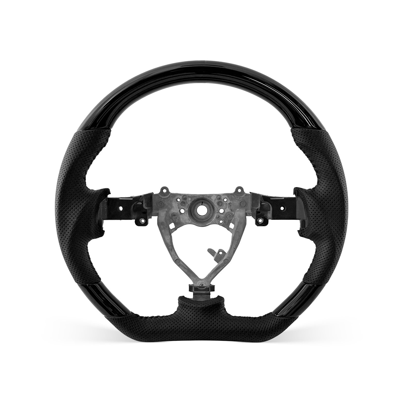 [PREVIEW] Toyota FJ Cruiser 2007-2014 Steering Wheel Style 01 · Gloss Black · Perforated Leather · Universal Paddle Compatibility