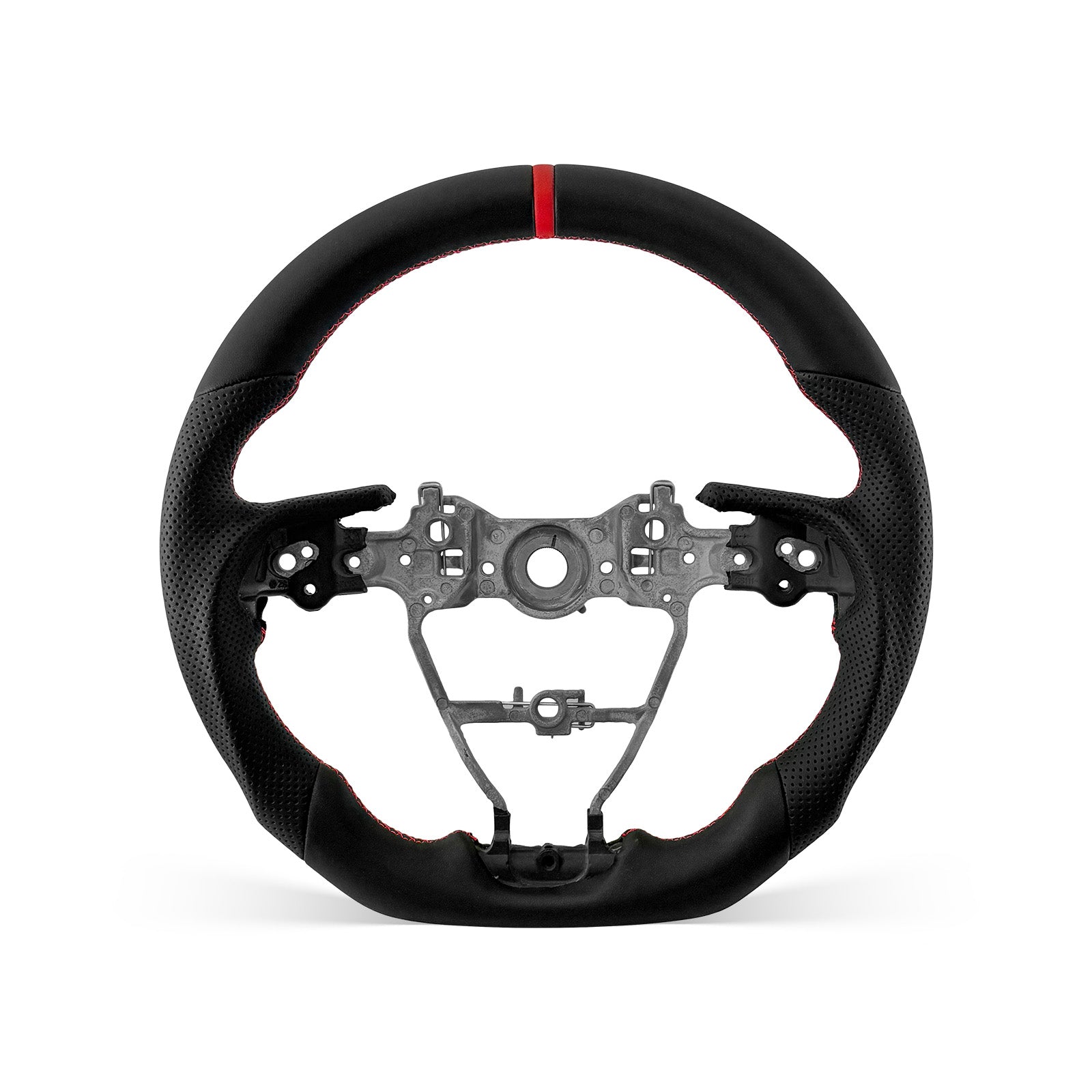 [PREVIEW] Toyota Camry / Avalon / RAV4 2018-2024 Steering Wheel Style 01 · Full Leather · Perforated Leather · Universal Paddle Compatibility