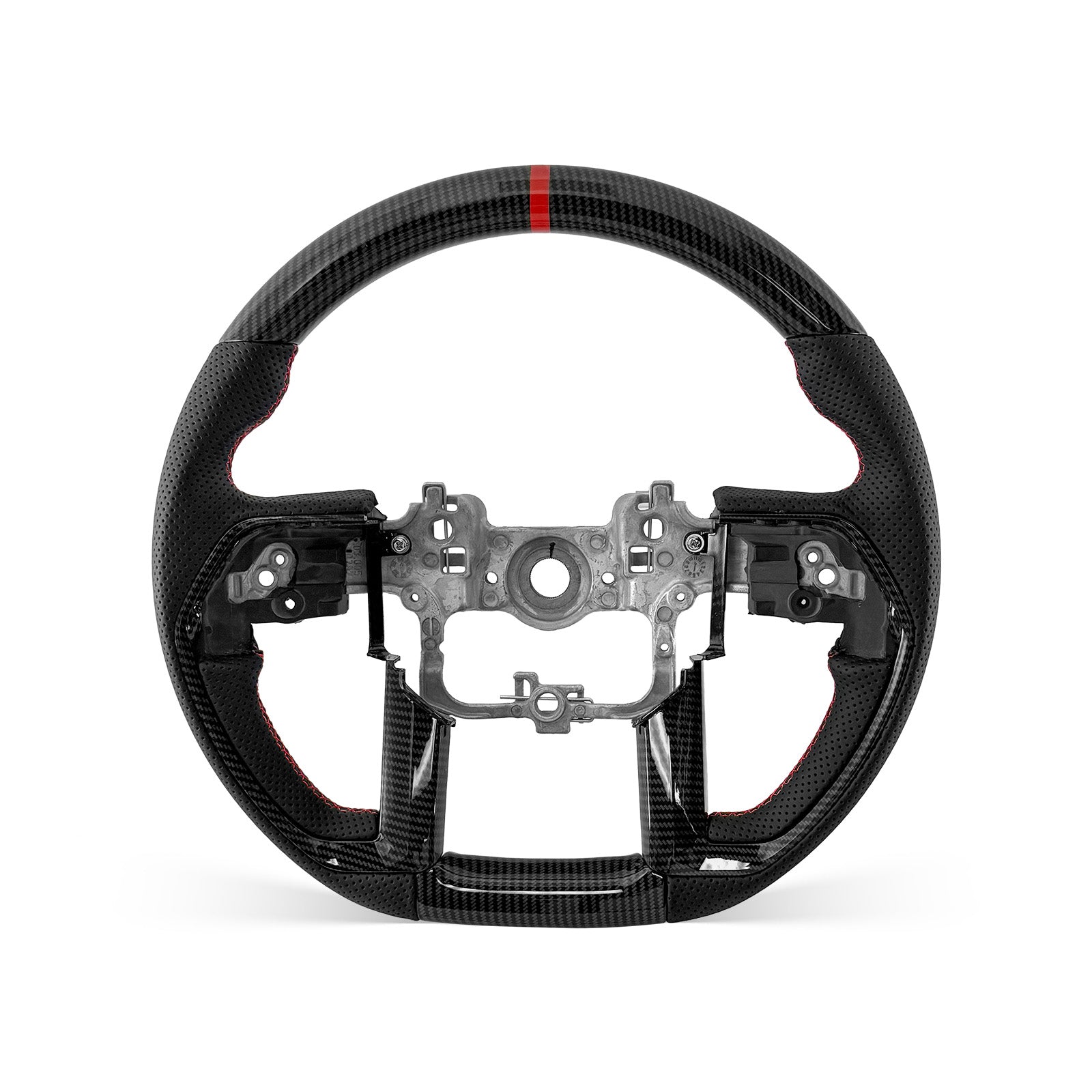 [PREVIEW] Toyota Tundra / Tacoma / Sequoia 2022-2026 Steering Wheel Style 02 · HYDRO-DIP · Perforated Leather · Universal Paddle Compatibility