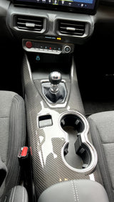THETEN FOR FORD MUSTANG S650 GT DARK HORSE 2024+ CAR CENTER CONSOLE AC VENT COVER DRY CARBON FIBER INTERIOR TRIM