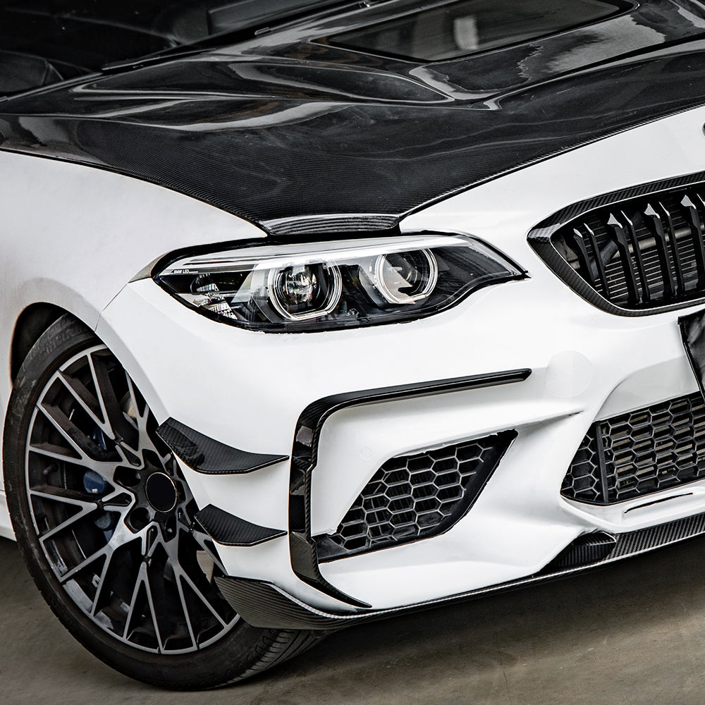 SOOQOO BMW M2 F87 LCI SQ Style Carbon Fiber Front Side Vent Trim
