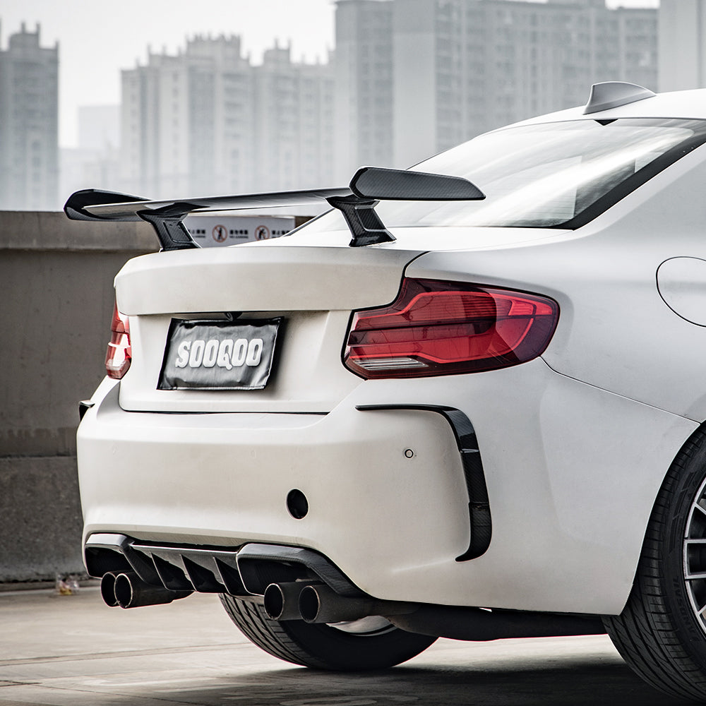 SOOQOO BMW M2 F87 SQ Style Carbon Fiber Rear Side Vent Trim