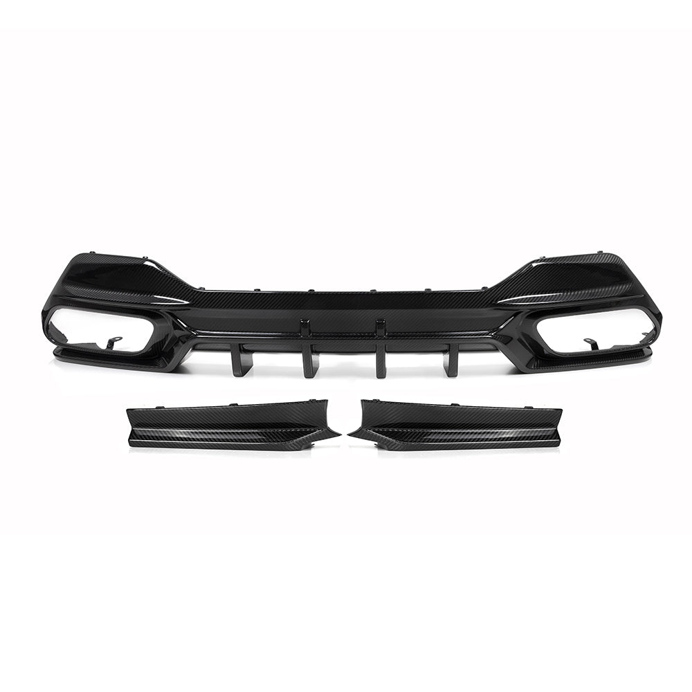 SOOQOO BMW 8 Series G14 G15 SQ Style Carbon Fiber Diffuser
