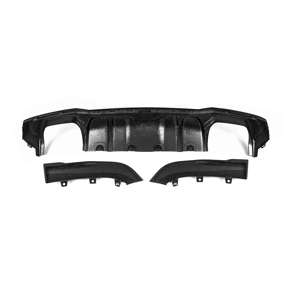 SOOQOO BMW 4 Series G22 SQ Style Carbon Fiber Diffuser