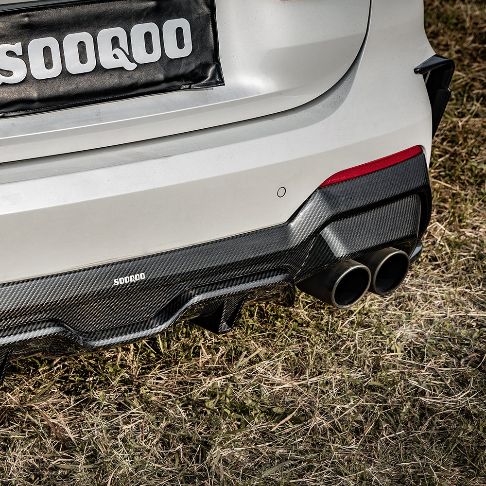 SOOQOO BMW 4 Series G22 SQ Style Carbon Fiber Diffuser