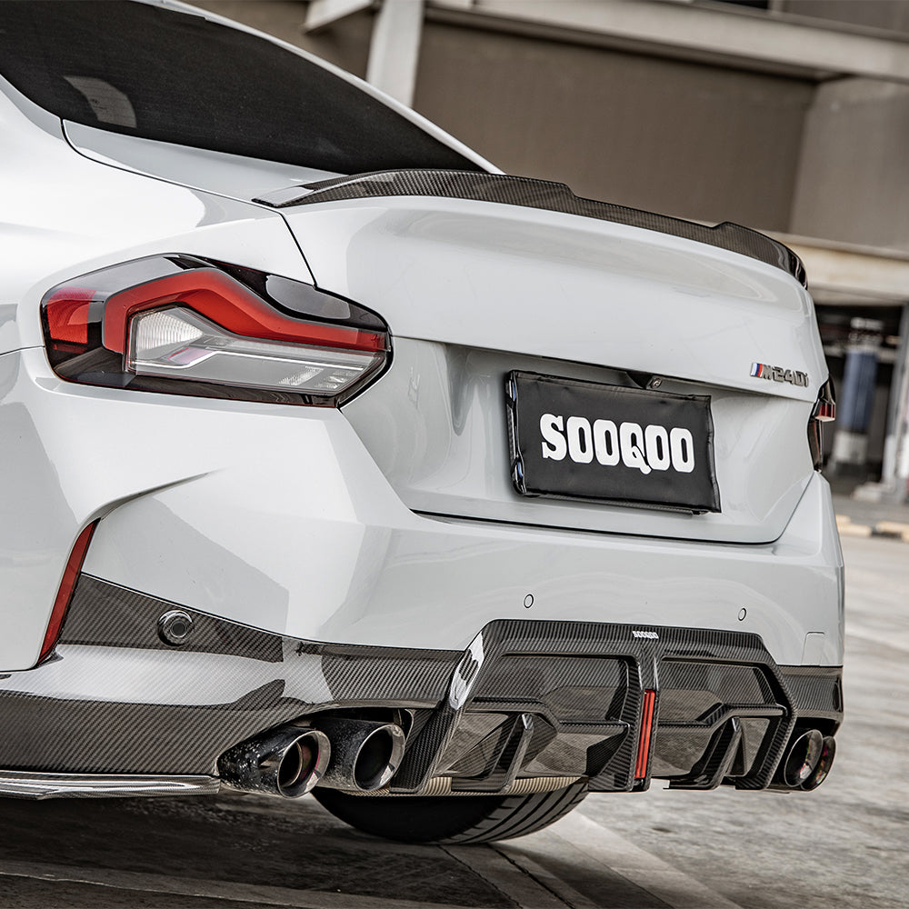SOOQOO BMW G42 Dry Carbon Fiber Center Diffuser For 2022+ 2 Series