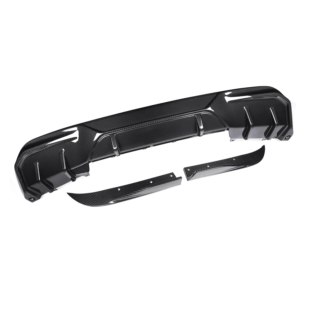 SOOQOO BMW i4 G26 BEV SQ Style Carbon Fiber Diffuser