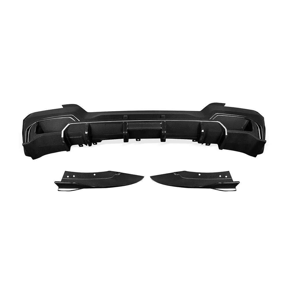 SOOQOO BMW iX3 G08 BEV SQ Style Carbon Fiber Diffuser