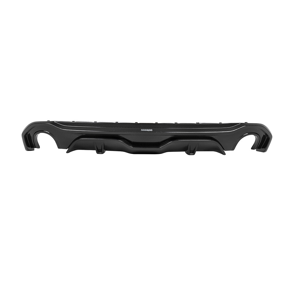 SOOQOO BMW 4 Series G26 SQ Style Carbon Fiber Diffuser 2 Sides 2 Tips