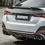 SOOQOO BMW 4 Series G26 SQ Style Carbon Fiber Diffuser 2 Sides 2 Tips