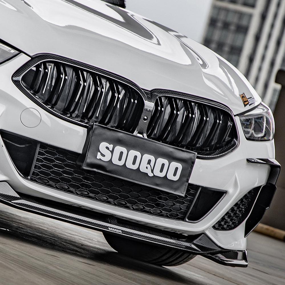 SOOQOO BMW 8 Series G14 G15 G16 SQ Style Carbon Fiber Front Lip