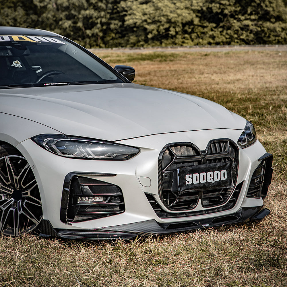 SOOQOO BMW 4 Series G22 SQ Style Carbon Fiber Front Vent Trim