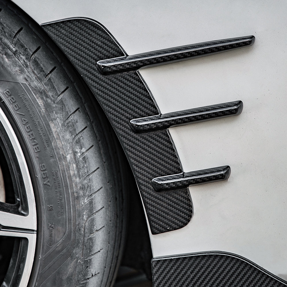 SOOQOO BMW 4 Series G22 SQ Style Carbon Fiber Rear Wheel Arch Trim