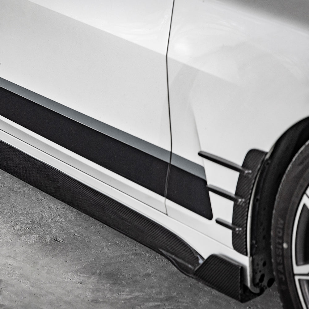SOOQOO BMW 4 Series G22 SQ Style Carbon Fiber Side Skirt