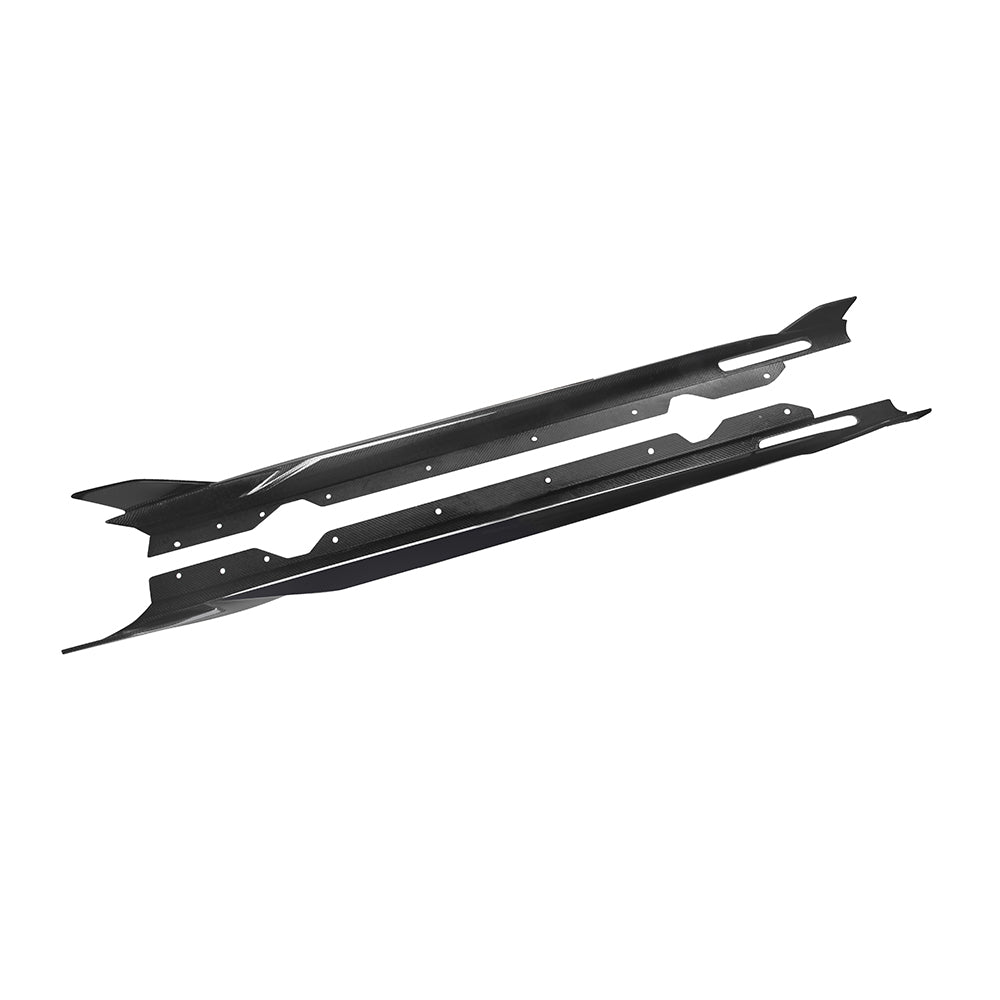 SOOQOO BMW 4 Series G22 SQ Style Carbon Fiber Side Skirt
