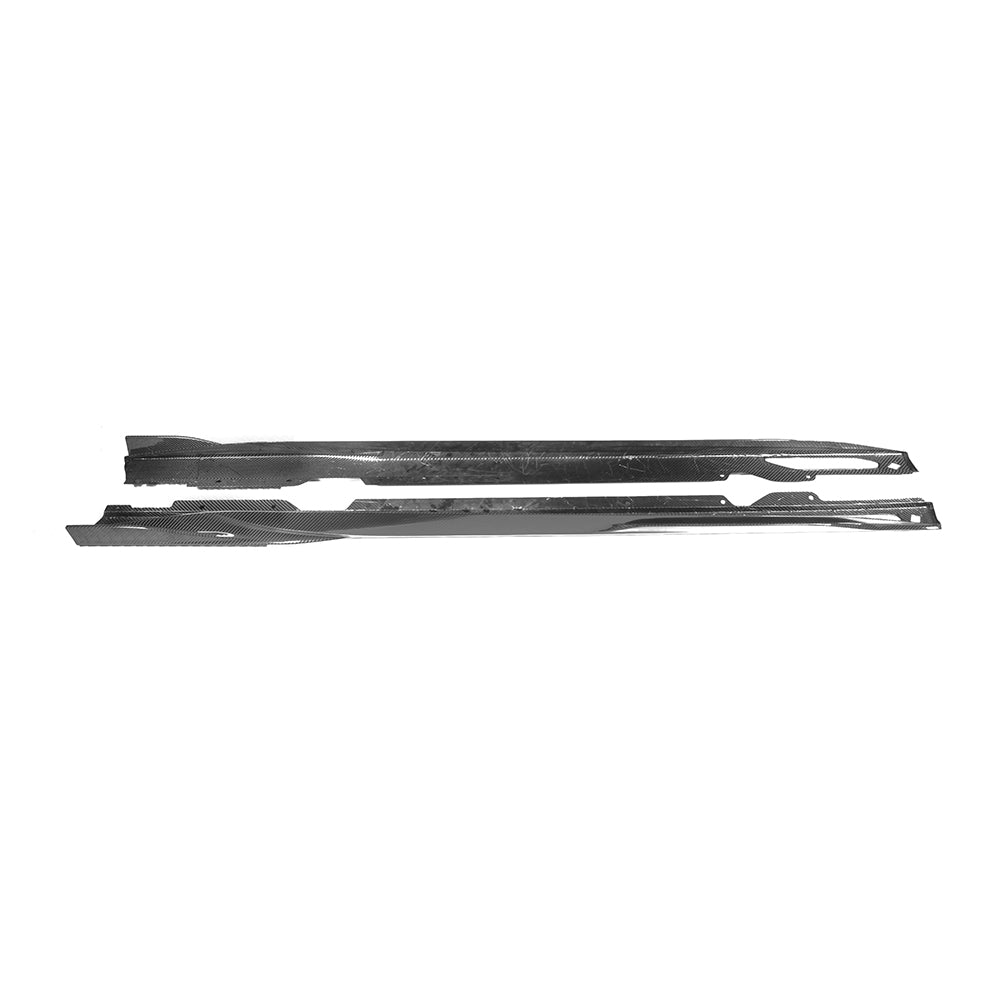 SOOQOO BMW 4 Series G26 SQ Style Carbon Fiber Side Skirt