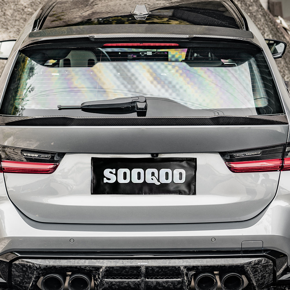 SOOQOO BMW M3 G81 Touring SQ Style Carbon Fiber Spoiler