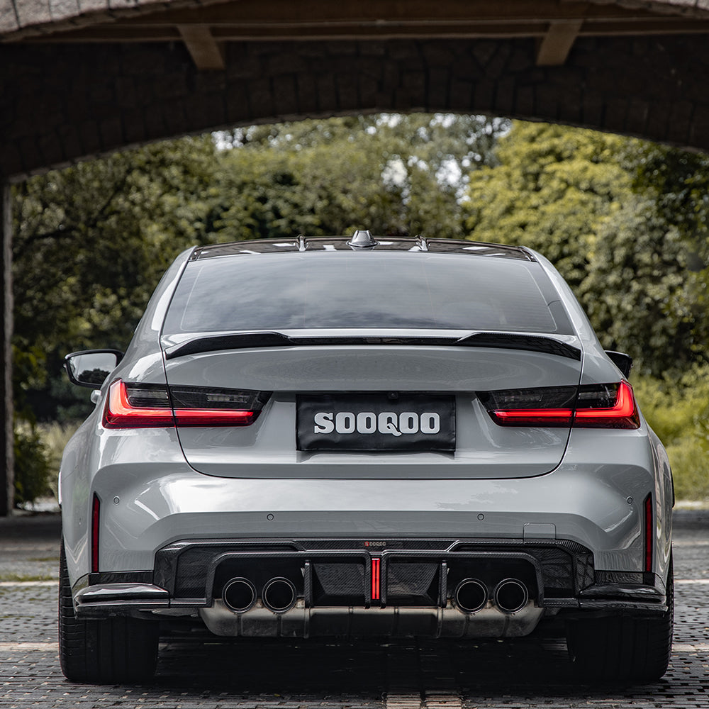 SOOQOO BMW M3 G80 M4 G82 SQ Style Carbon Fiber Diffuser