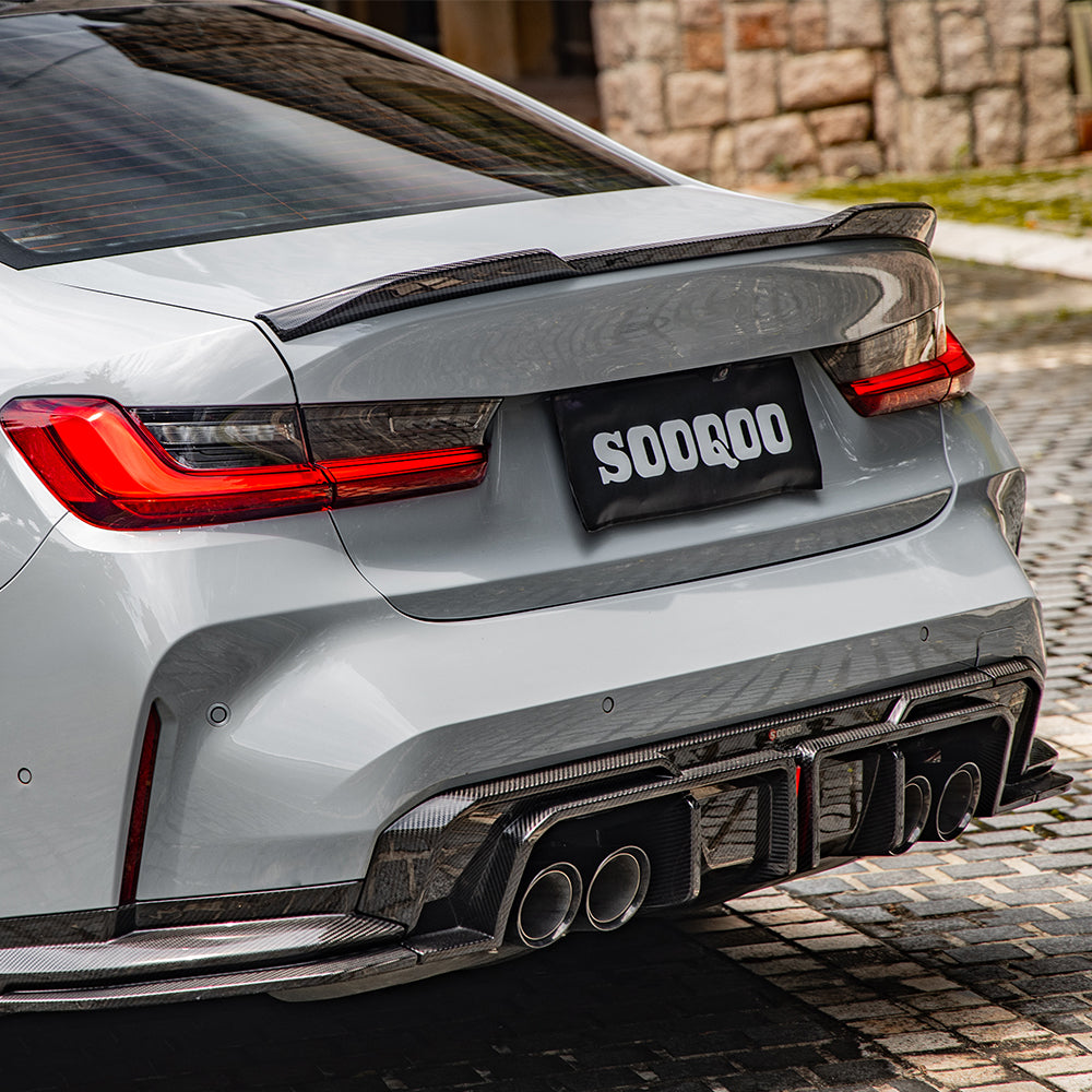 SOOQOO BMW M3 G80 M4 G82 SQ Style Carbon Fiber Diffuser