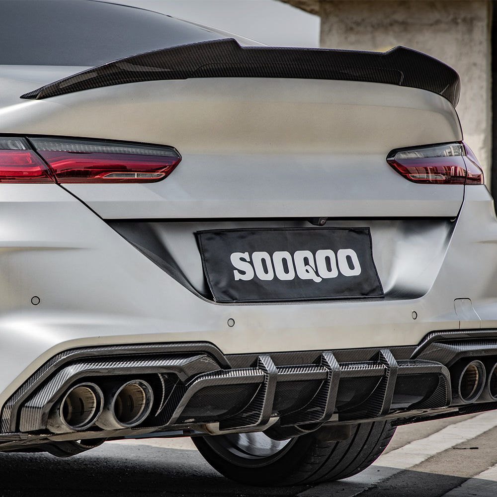 SOOQOO BMW M8 F93 SQ Style Carbon Fiber Diffuser