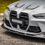 SOOQOO BMW M3 G80 M4 G82 SQ Style Carbon Fiber Front Lip