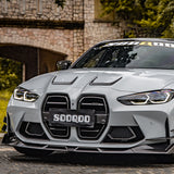 SOOQOO BMW M3 G80 M4 G82 SQ Style Carbon Fiber Hood Vent Trim