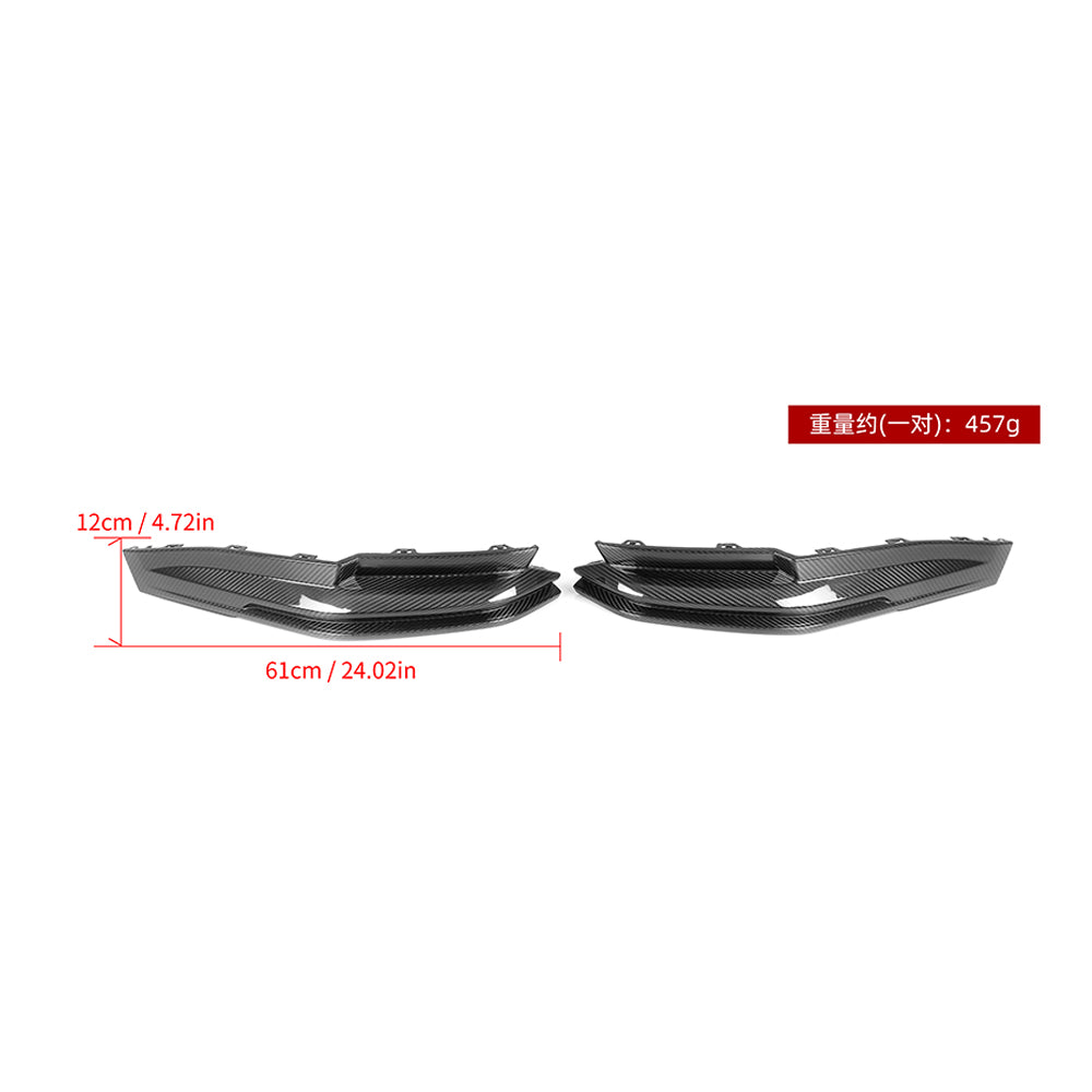SOOQOO BMW M3 G80 SQ Style Carbon Fiber Rear Splitter