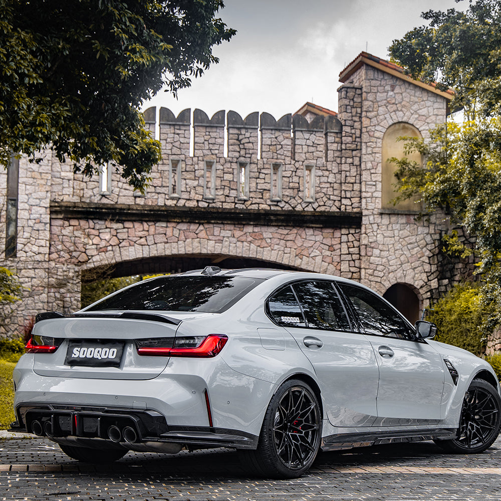 SOOQOO BMW M3 G80 SQ Style Carbon Fiber Side Skirt
