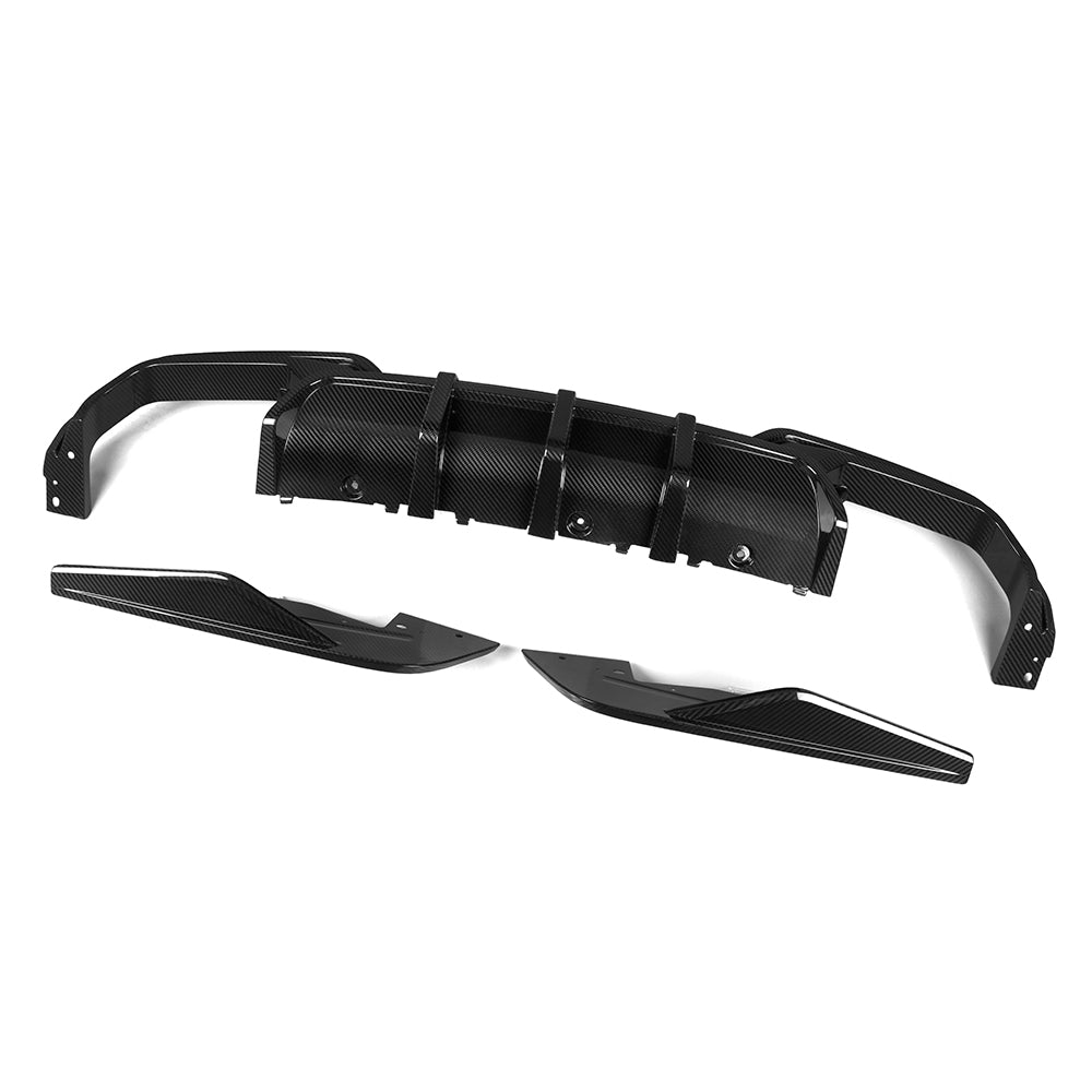 SOOQOO BMW M8 F91 F92 SQ Style Carbon Fiber Diffuser