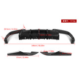 SOOQOO BMW M8 F91 F92 SQ Style Carbon Fiber Diffuser