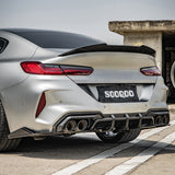 SOOQOO BMW M8 F91 F92 SQ Style Carbon Fiber Diffuser