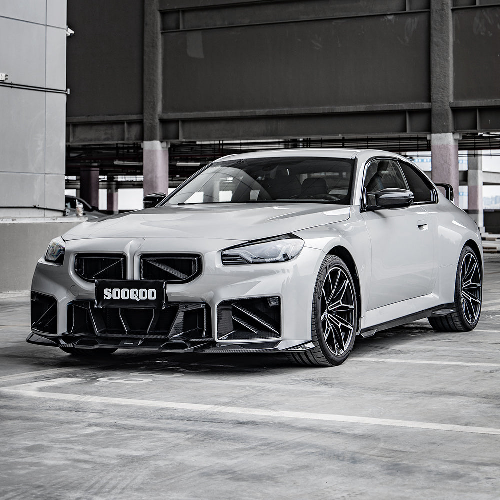 SOOQOO BMW M2 G87 SQ Style Carbon Fiber Center Bumper Trim