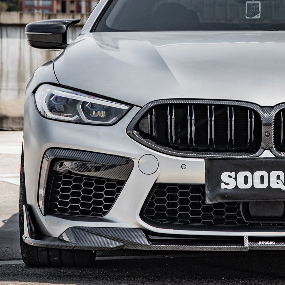 SOOQOO BMW M8 F91 F92 F93 SQ Style Carbon Fiber Front Lip